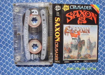 + Rock kaseta ; SAXON-- CRUSADER .