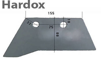 Lemiesz przedpłużka HARDOX 1848Z/L części do pługa LANDSBERG