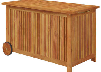 Ogrodowy pojemnik na kółkach 90x50x58 cm lite drewno akacjowe WM-319711
