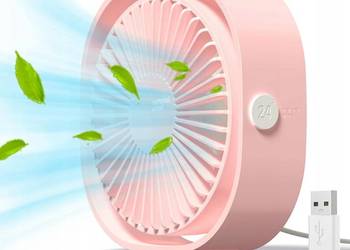 Miniwentylator biurkowy USB, chłodzący, cichy, przenośny
