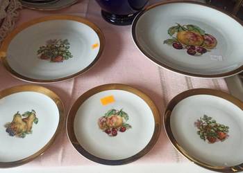 Patera z owocami. Bohemia Czechslovakia. Biała porcelana z Patera z owocami. Bohemia Czechslovakia. Biała porcelana z