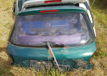 PEUGEOT 206 KLAPA TYL SZYBA TYL