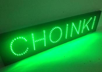Choinki LED reklama 230V 100x25cm zewnętrzna
