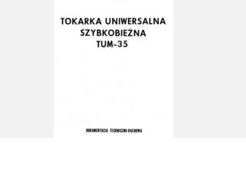 Tokarki  TUE40, TUM 35, 35D instrukcje obsługi katalog cz.