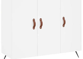 Szafka biała 90x34x80 cm materiał drewnopochodny WM-828076