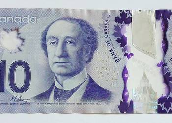 10 $ 2013 Kanada, banknot polimerowy