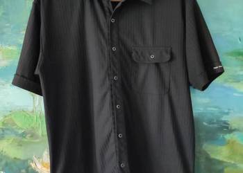elegancka  casual slim fit lift włoska koszulka z krótkim rękawem z kołnie