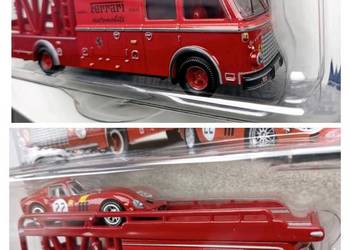 Hot Wheels Ferrari GTO Fiat 642 Team Transport, zestaw Premium nowy