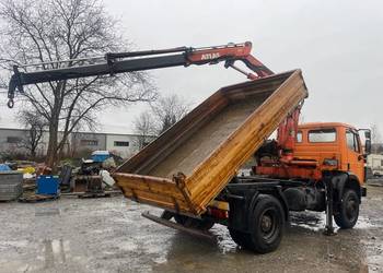 Mercedes-Benz SK 1717 4X4 Wywrotka HDS  Dźwig Atlas Chwytak Specjalny !
