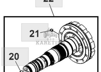 John Deere 8130 8230 8330 8430 8530 Wał Skrzyni Biegów IVT CZĘŚĆI RE247125…