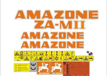 Naklejki Amazone ZA-MII mocny klej, odporne, laminat UV