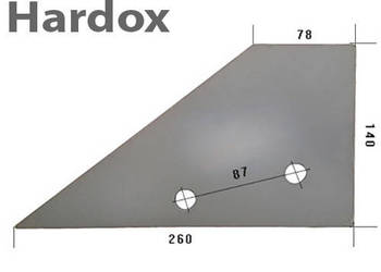 Płoza przednia HARDOX 930760051/P części do pługa POTTINGER