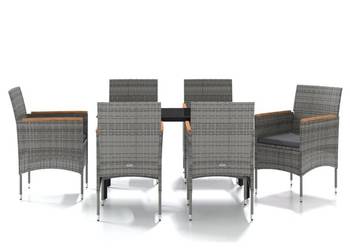 vidaXL 7-częściowy zestaw mebli ogrodowych z poduszkami(SKU:3099338)