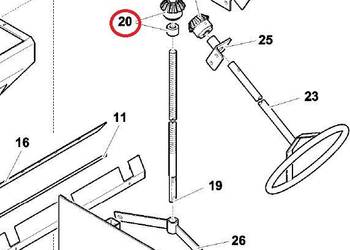 2035/32-04-000.00 KOŁO ZĘBATE Z-14 Z NAKRĘTKĄ UNIA