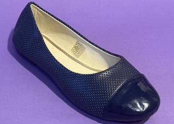Granatowe baleriny połysk rozmiar 38 (BAL9)