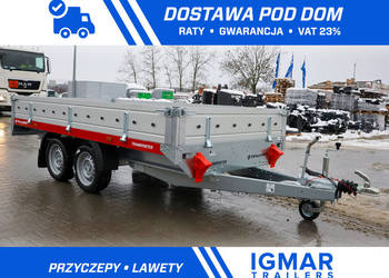 Przyczepa burtowa TEMARED TRANSPORTER 3217/2 DMC 2700 kg koła pod skrzynią