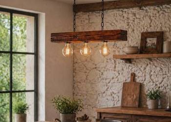 Lampa sufitowa rustykalna OLD WOOD RETRO LS-I2B-43 Sosna od artistwood.pl