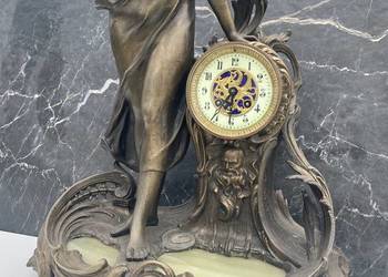 Mosiężny zegar kominkowy 60 cm