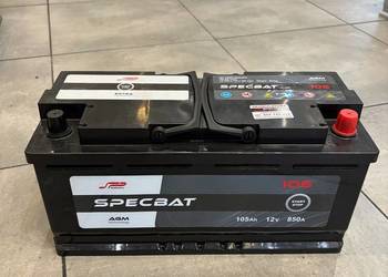 Akumulator 105Ah 850A agm Specbat prawy plus start&stop