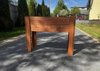 Donica drewniana na nogach na kwiaty, zioła, krzewy, warzywa lub drzewka