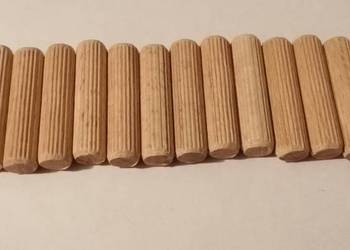 Kołki drewniane meblowe, montażowe, 10x40mm, 16szt (meblowe