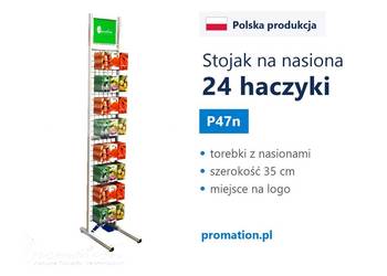 Stojak na nasiona | ekspozytory, regały handlowe z hakami
