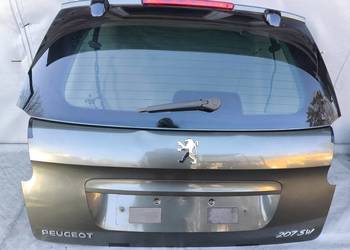 KLAPA BAGAŻNIKA PEUGEOT 207 SW KOMBI SZYBA UCHYLNA