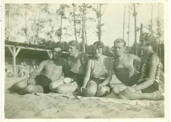 Stara fotografia wypoczynek plaża wakacje