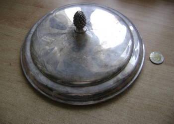 Starocie z PRL - Naczynia posrebrzane = Pokrywka The Sheffield & Co. U.S.A.