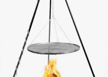 Grill trójnóg ruszt nierdzewny