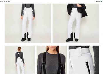 Spodnie Narciarskie Damskie Emporio Armani EA7 rozm S Białe Nowe