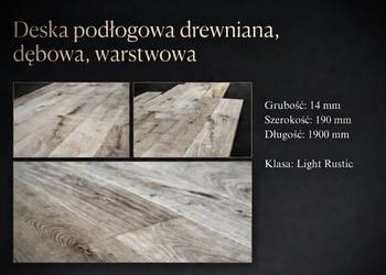 Sprzedam drewnianą deskę podłogową, dębową, warstwową