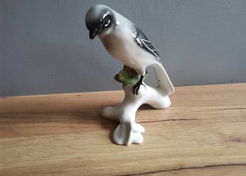 Stara figurka porcelanowa Ptak Dzieżba