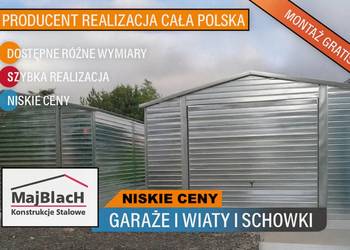 Ocynkowany Blaszak Garaż Blaszany Dwuspadowy Ocynk|BLASZAK – Maj-BlacH