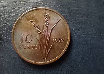 Stare monety 10 kuruszy 1972 Turcja