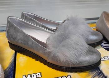Szare z puszkiem buty piękne polski.produkt rozne rozmiary