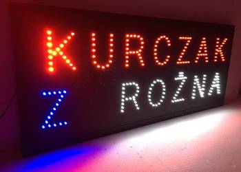 Reklama diodowa kurczak z rożna 101x42cm zewnętrzna. 230V