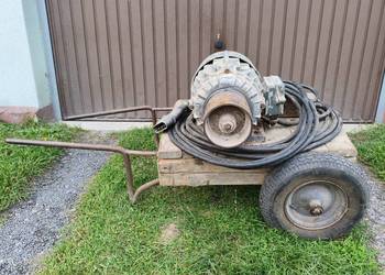 Silnik elektryczny siłowy 5,5kw, wózek, kabel zasilający