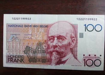 Banknot 100 franków Belgia