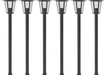vidaXL Lampy ogrodowe, 110 cm, E27, aluminium, 6 szt.(SKU:44205)
