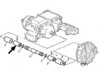 TULEJKA PÓŁOSI SIECZKARNIA JOHN DEERE 7000 SER 6X50 [Oryginał]