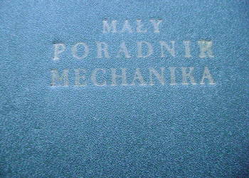 Starocie z PRL - Stare książki = Mały Poradnik Mechanika z 1954 r.