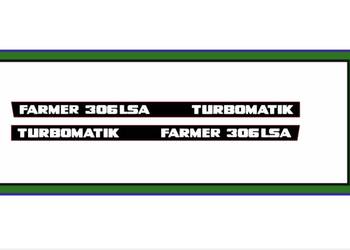 Naklejki Fendt Farmer 306 SLA Turbomatik komplet mocne nalepki zestaw