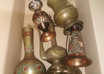 Mosiężne naczynia dekoracyjne