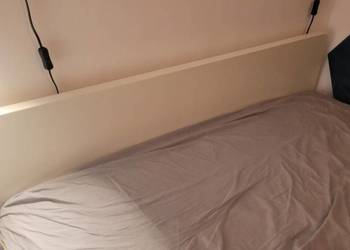 Rama łóżka Ikea Askvoll + dno Lönset, 140x200, bez materaca