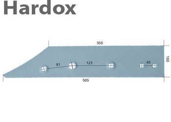 Płoza krótka HARDOX L1083/Pk części do pługa GASSNER