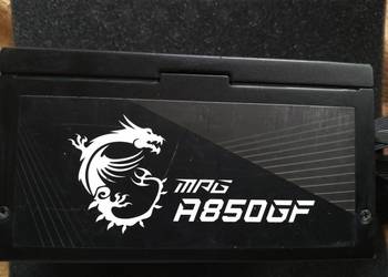 Zasilacz MSI MPG A850GF 850W 80 Plus Gold chyba uszkodzony
