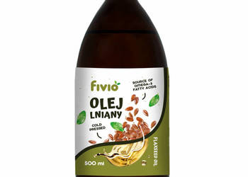 Olej lniany zimnotłoczony 500 ml