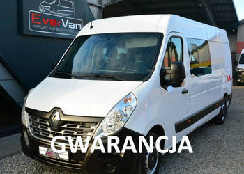 Renault Master 7 osobowy brygadówka doka max pełna opcja servis regały