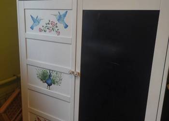 Drewniana szafa dla dziecka Tommebel ręcznie malowana